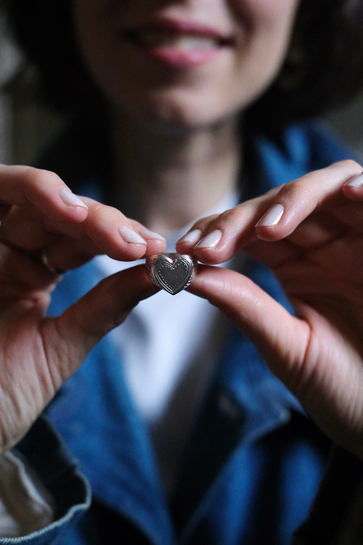 Anello CUORE d'argento