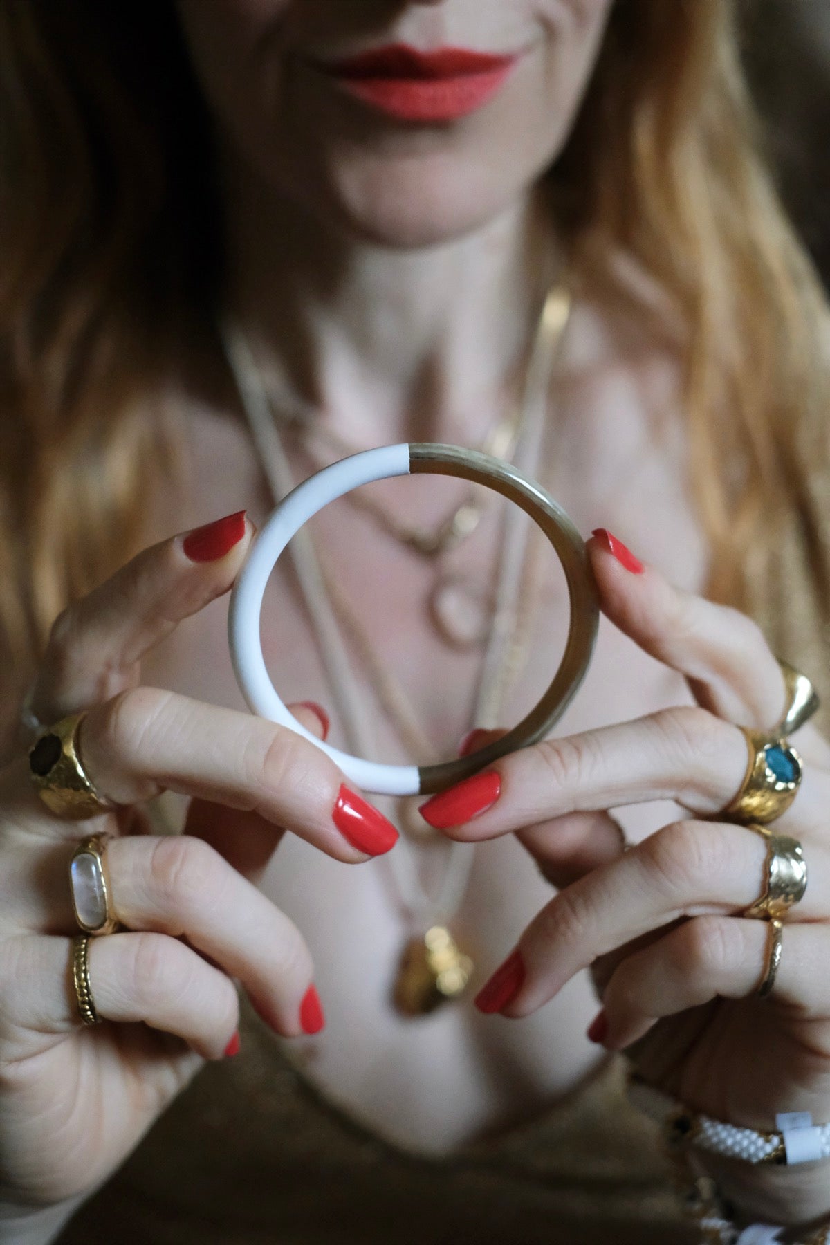 Bangle Double Bianco M