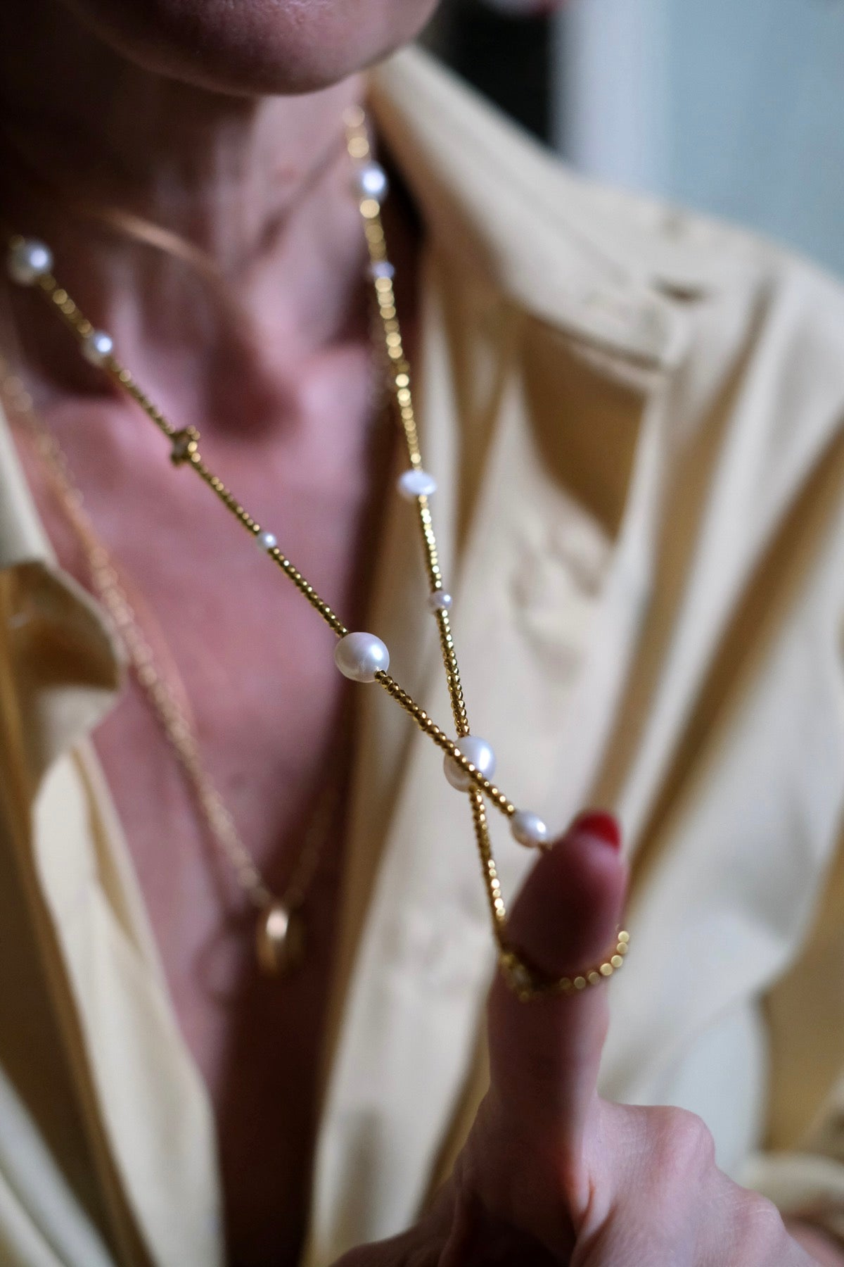 Collana Luce oro e perle