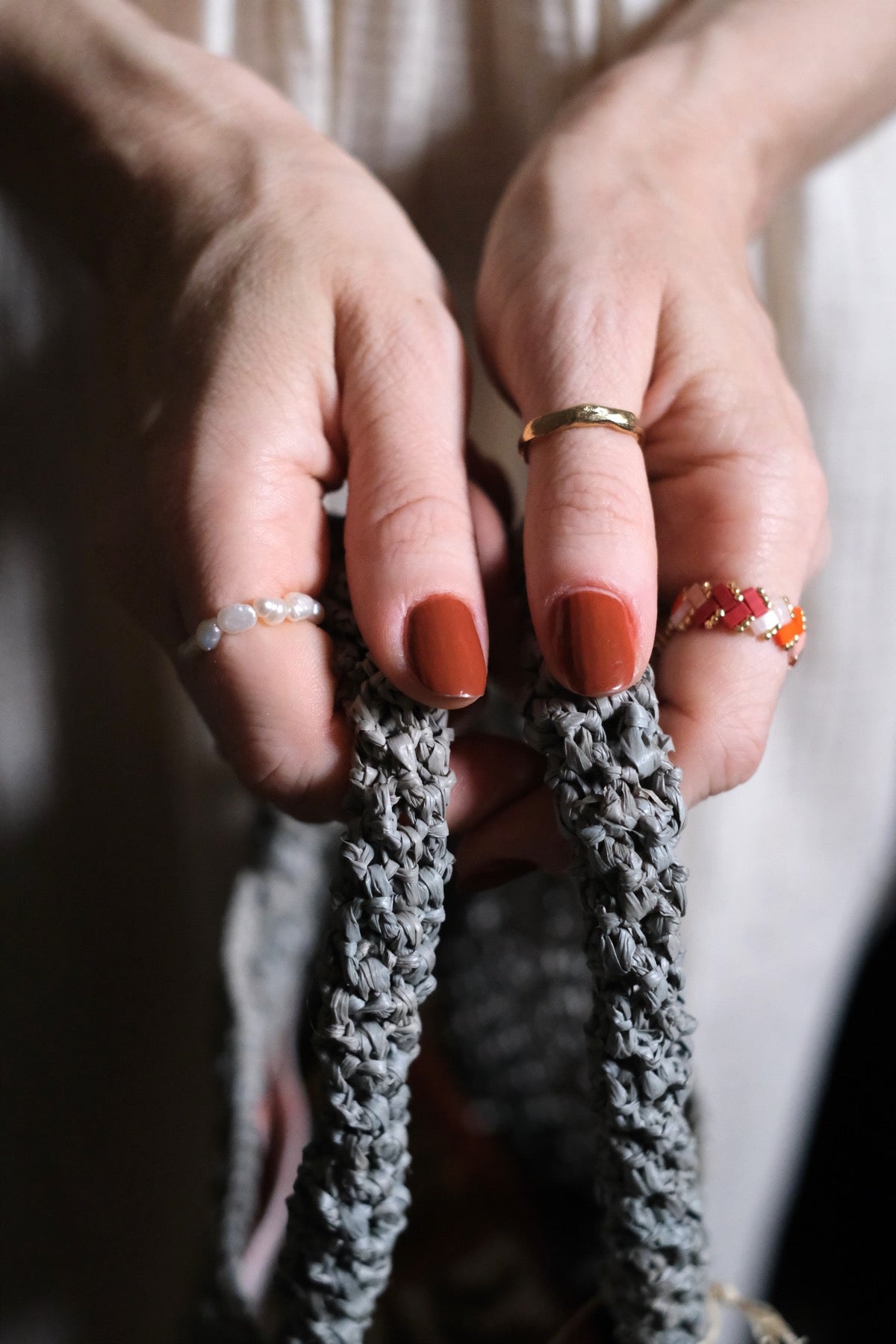 Anello Tilabead salmone