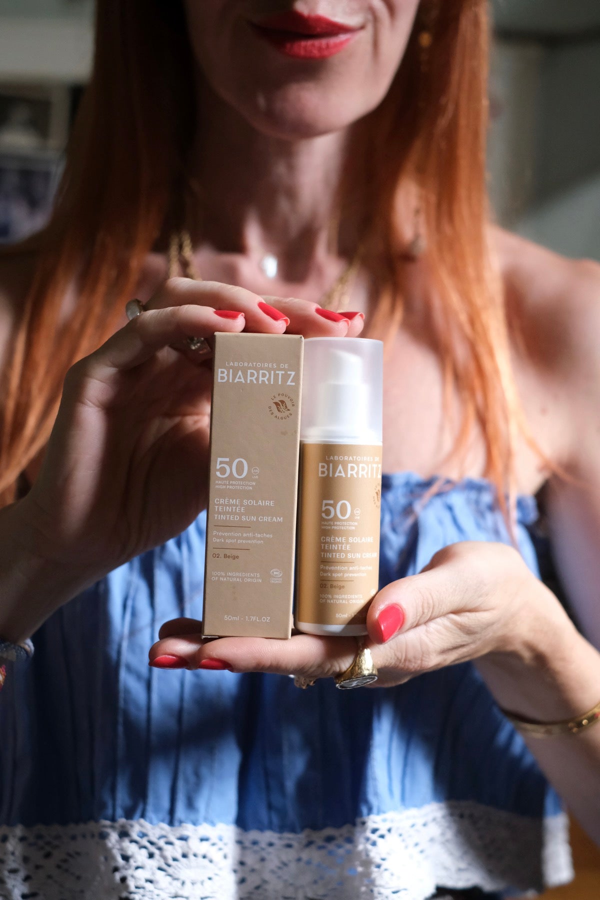Crema Solare Colorata "BEIGE" Bio Viso SPF 50