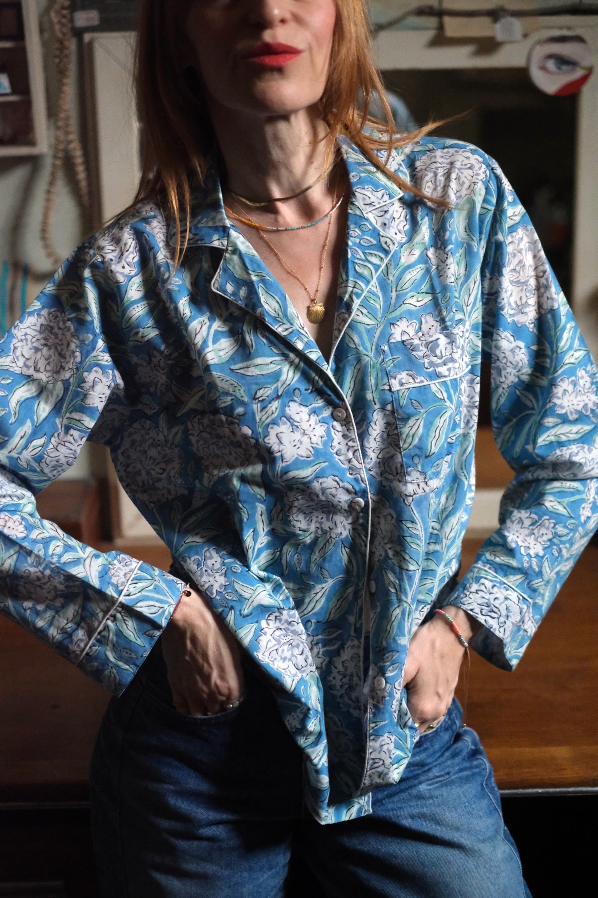 Pigiama a fiori Ortensia