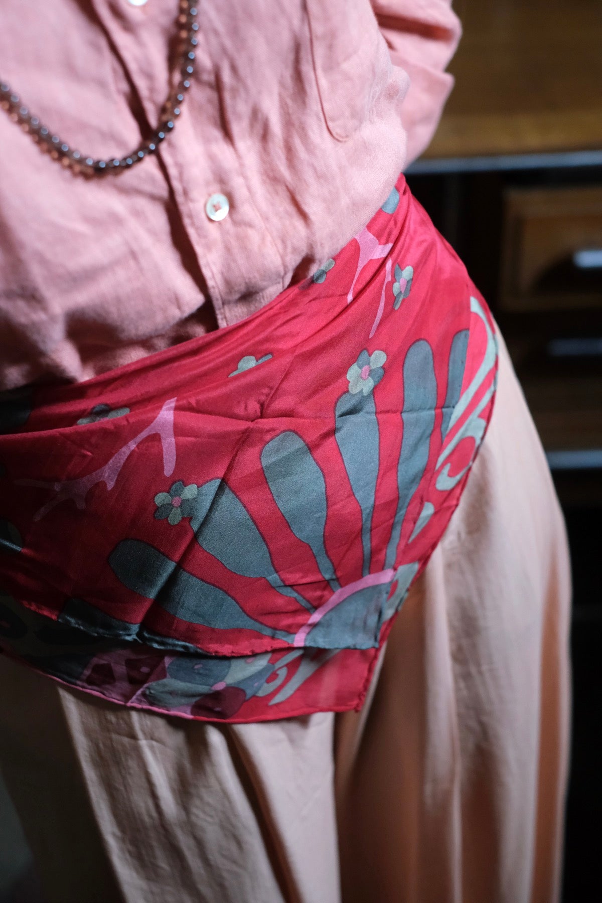 Foulard Mini Sakura Rosso