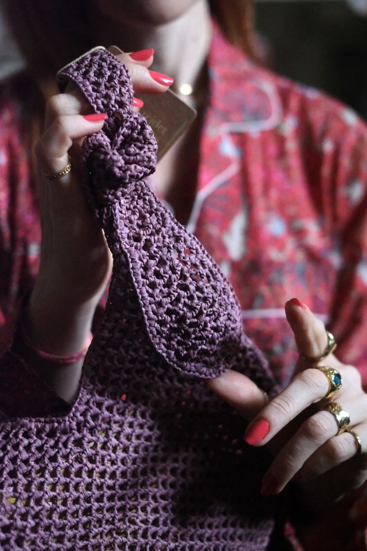 TINA Borsa a tracolla in rafia 3 colori