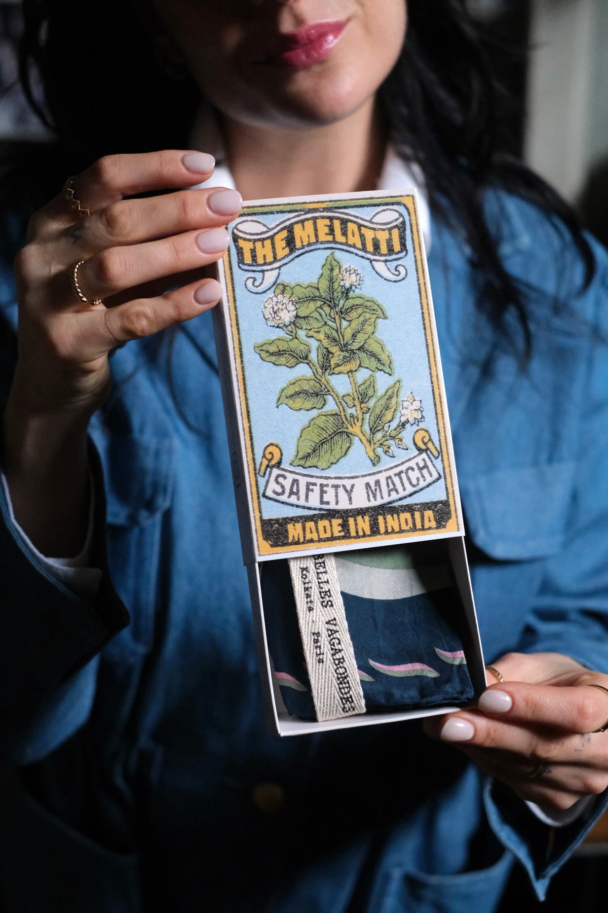 Foulard Mini Non Ti Scordar di Me Marine Navy