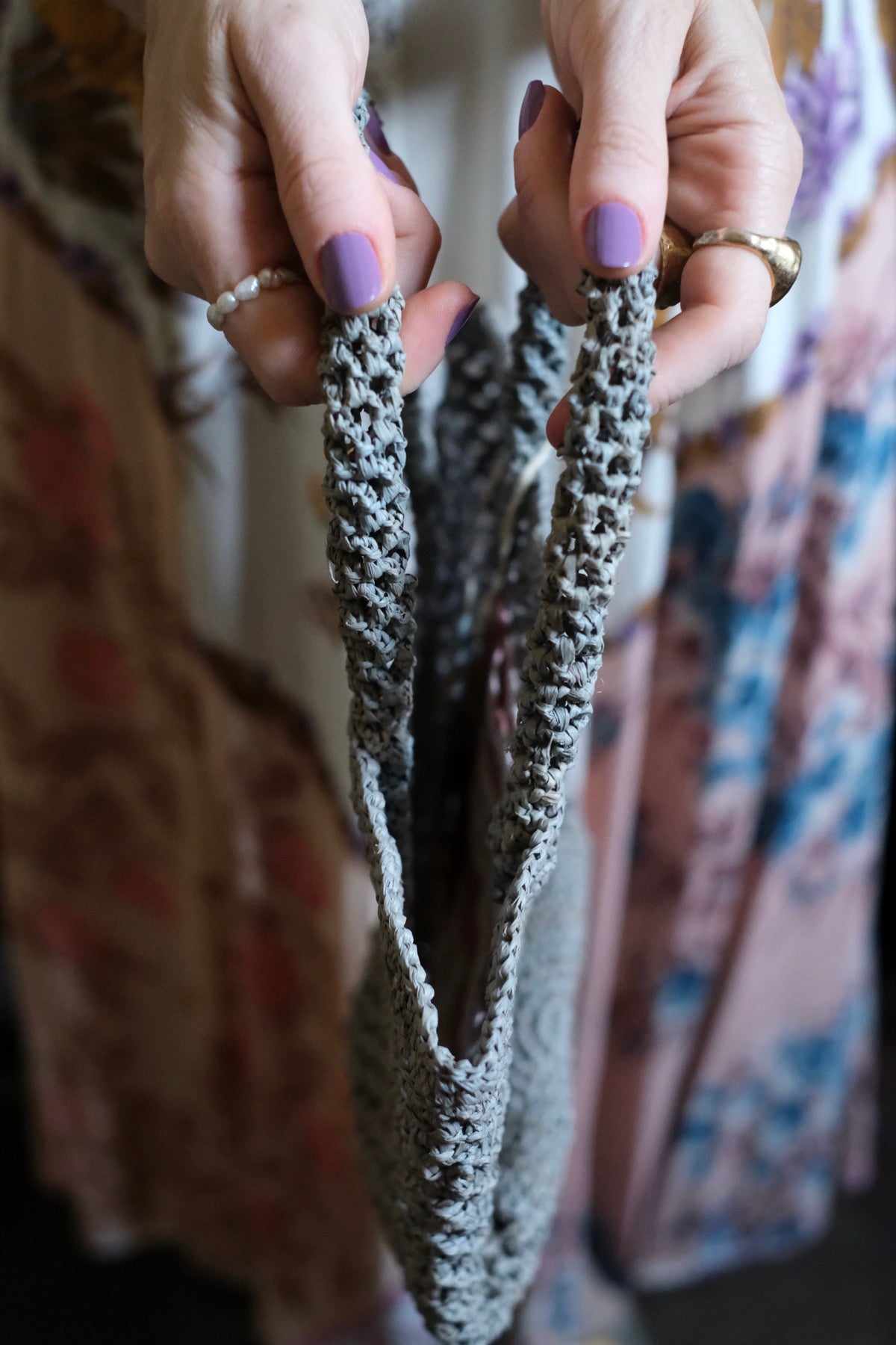 Kapity Lacy - Cestino in rafia traforato