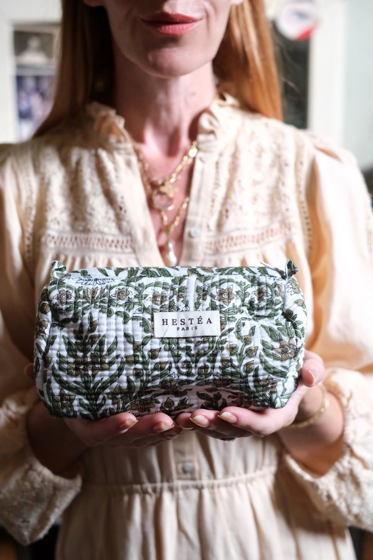 Pochette Verde ramage