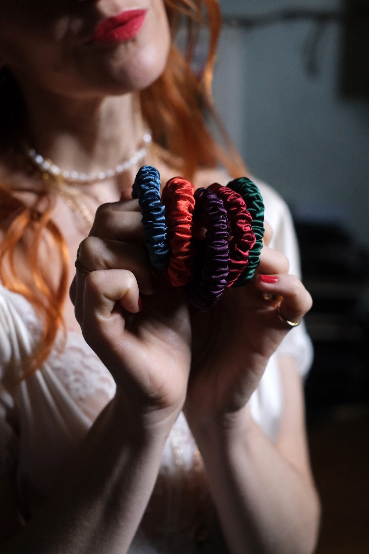 Elastici capelli in seta Nuovi colori