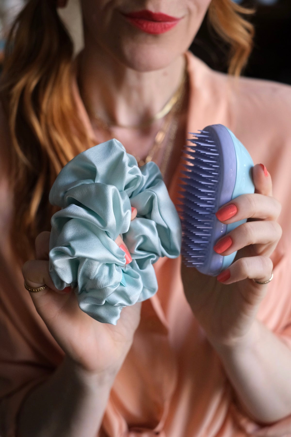 Mr Big Scrunchie in seta grande vari colori