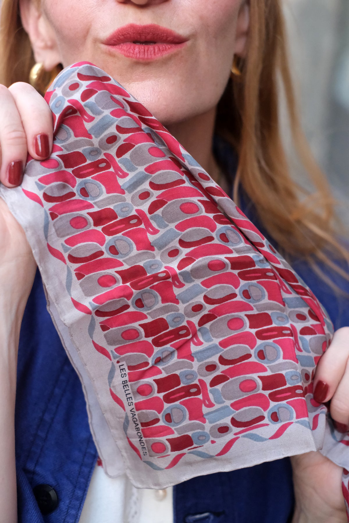 Foulard Mini Percussione bordeaux