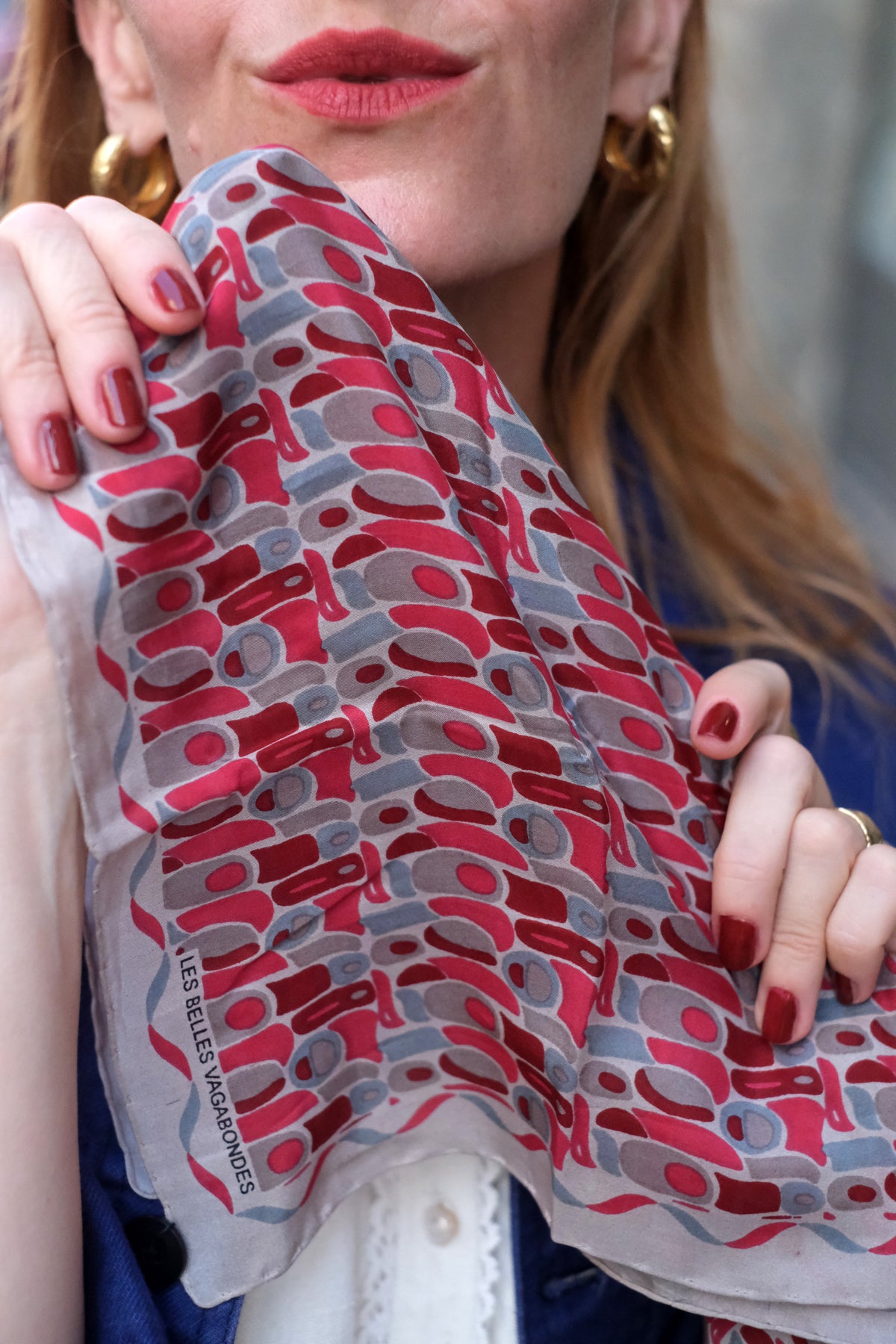 Foulard Mini Percussione bordeaux