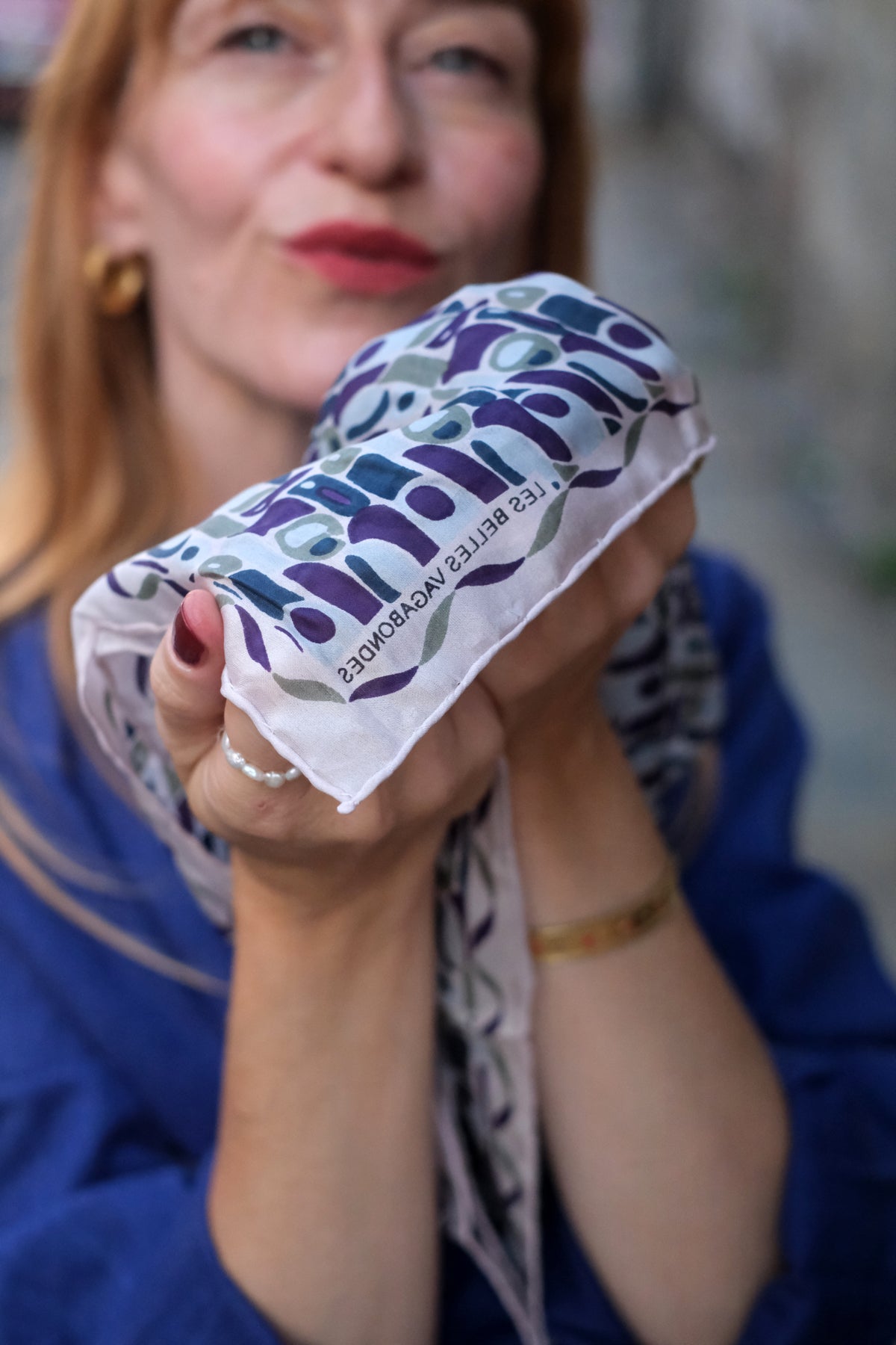 Foulard Mini Percussione verde e viola