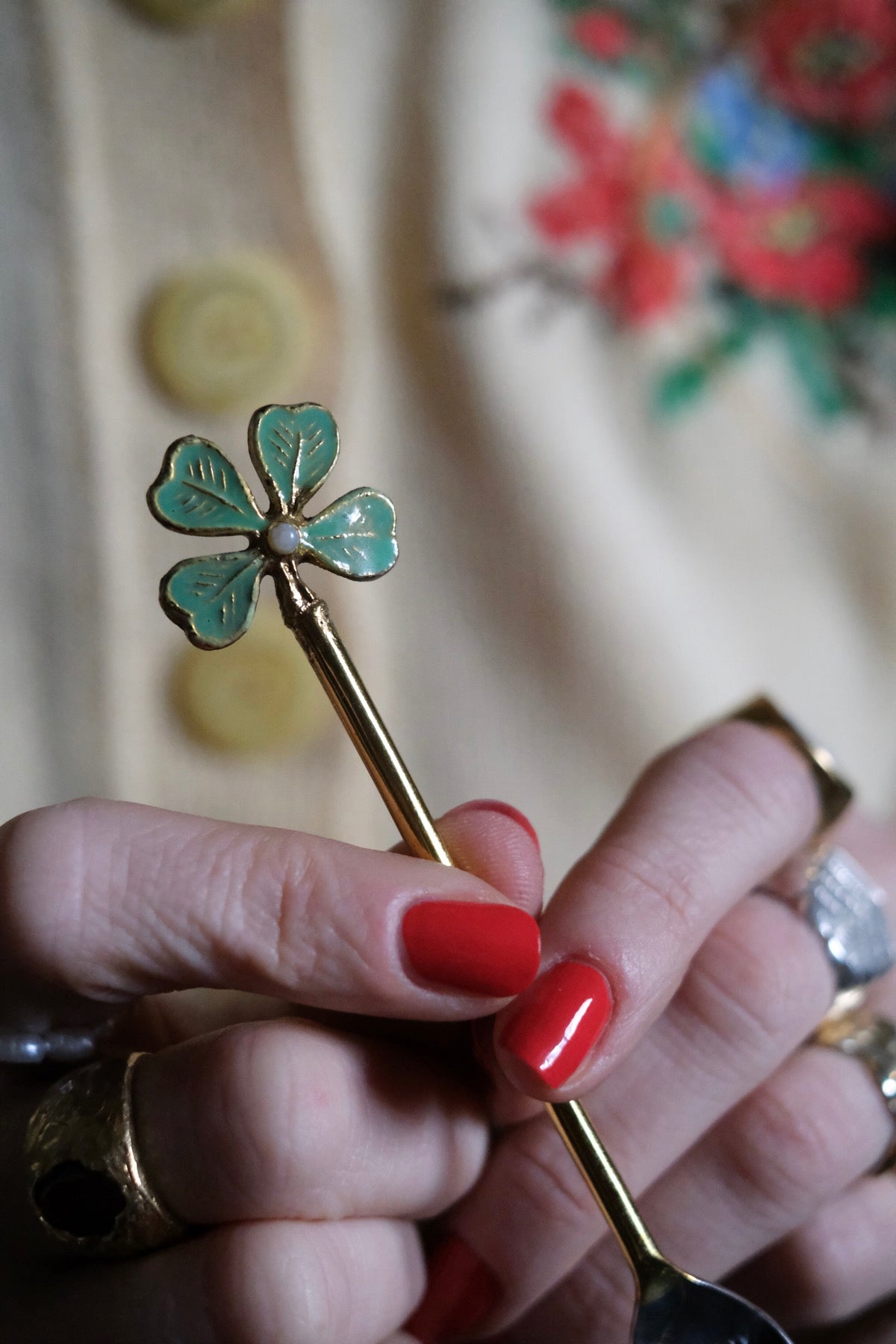 Cucchiaino della fortuna Quadrifoglio