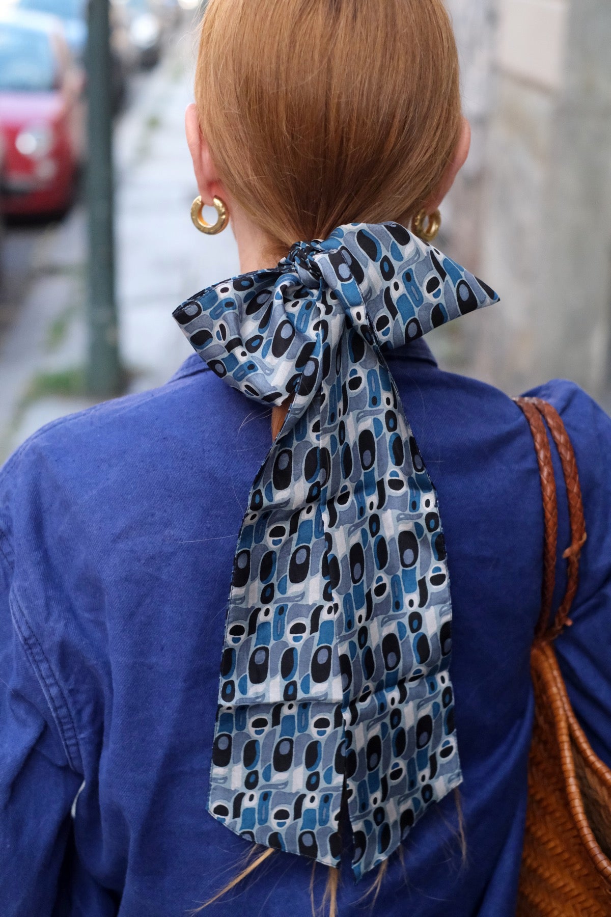 Twilly fascia, cintura Percussione blu e nero