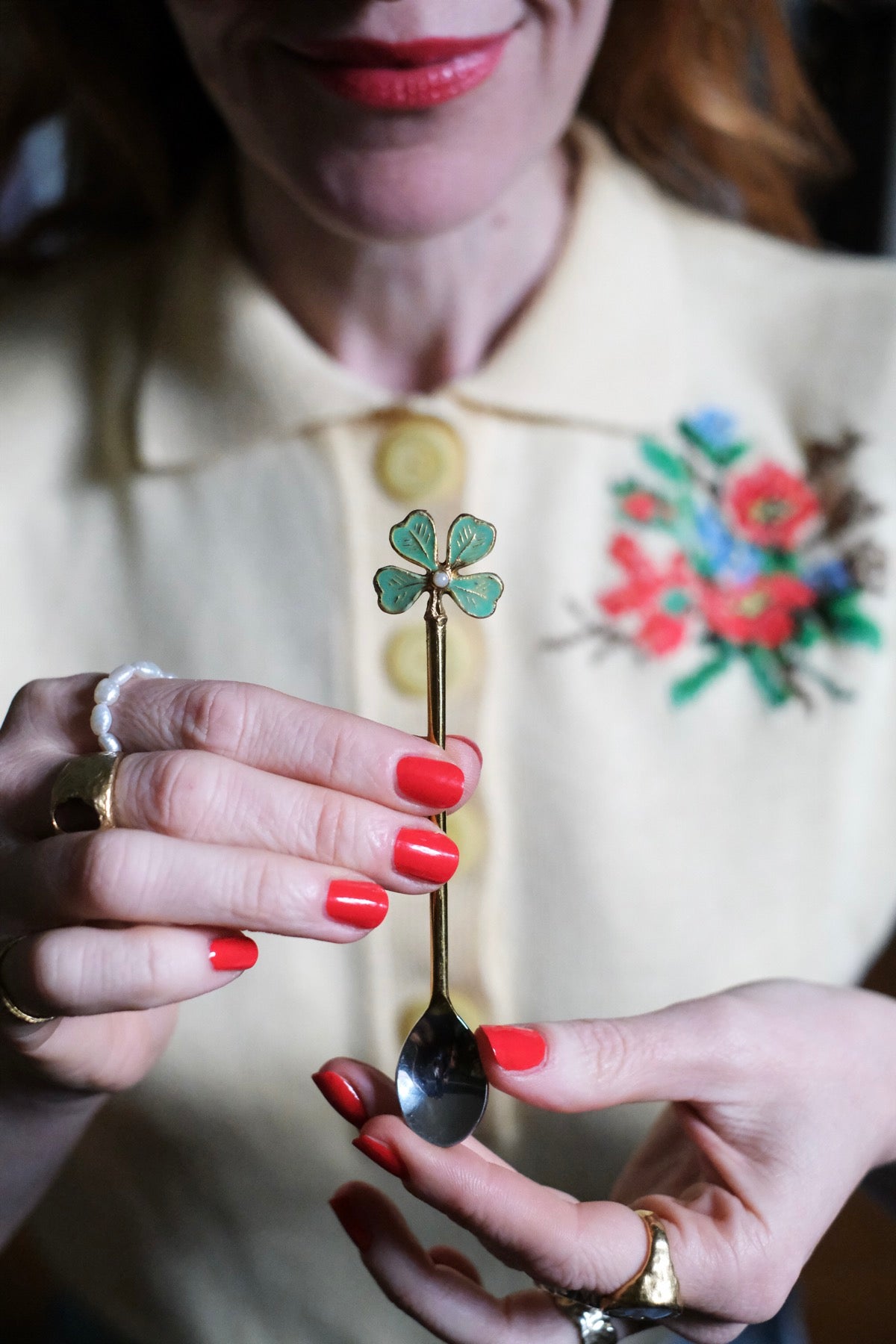 Cucchiaino della fortuna Quadrifoglio