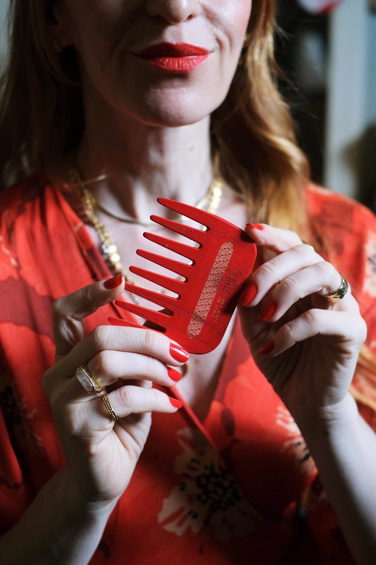 Pettine mini a denti radi colorato