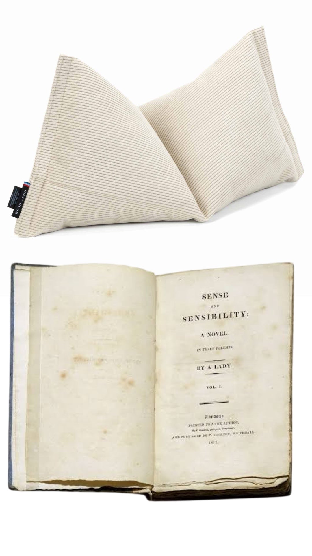 SALVADOR CUSCINO da lettura velluto bianco