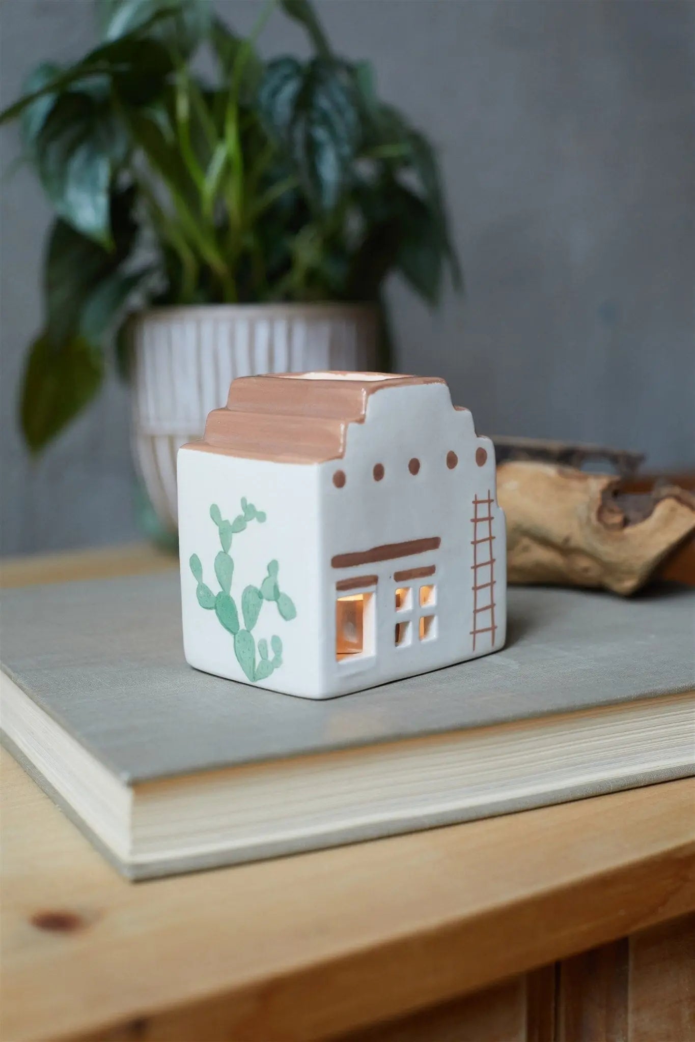 Santa Fe Adobe  Incense & Tea Light Holder