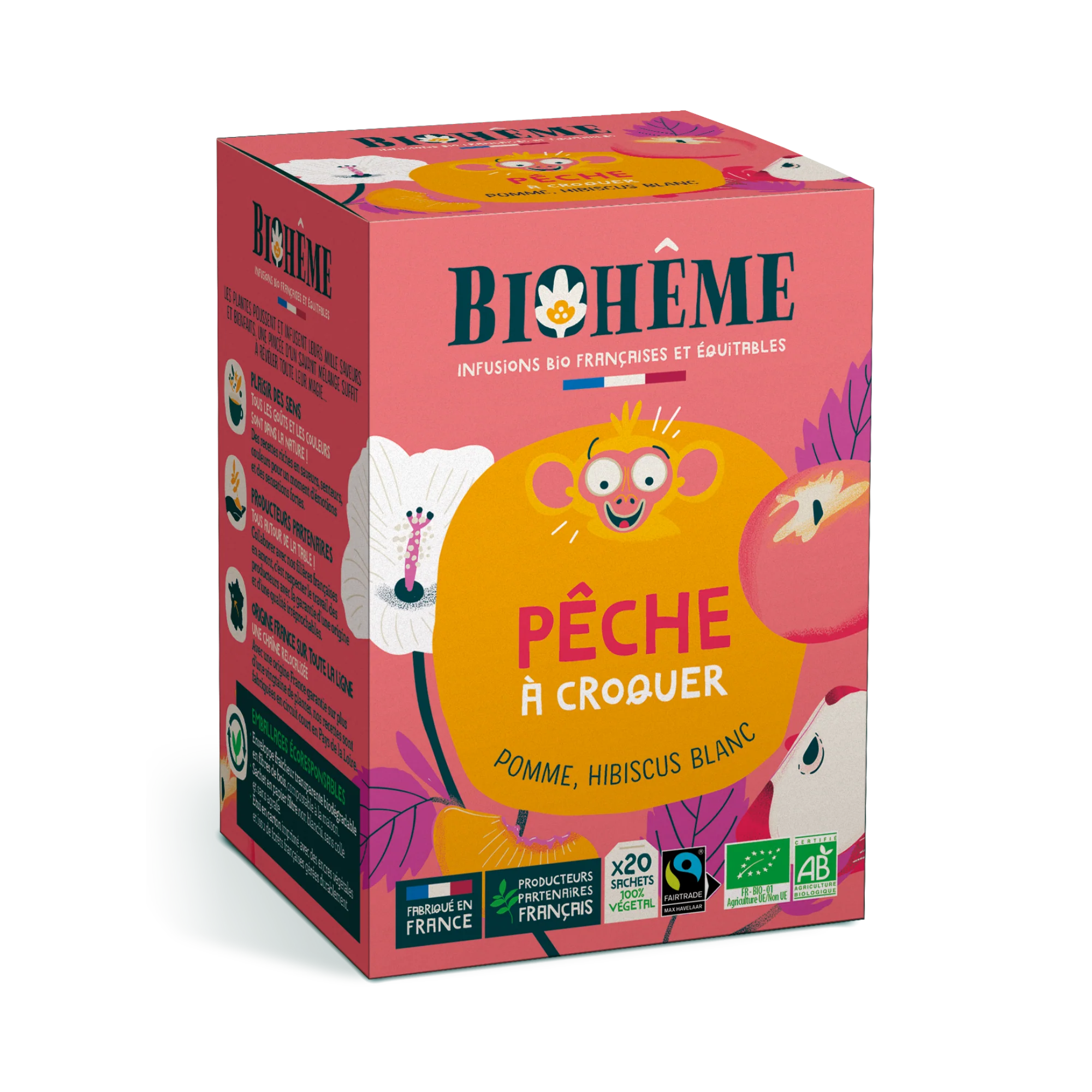 Tisana bustine Pêche à Croquer bio