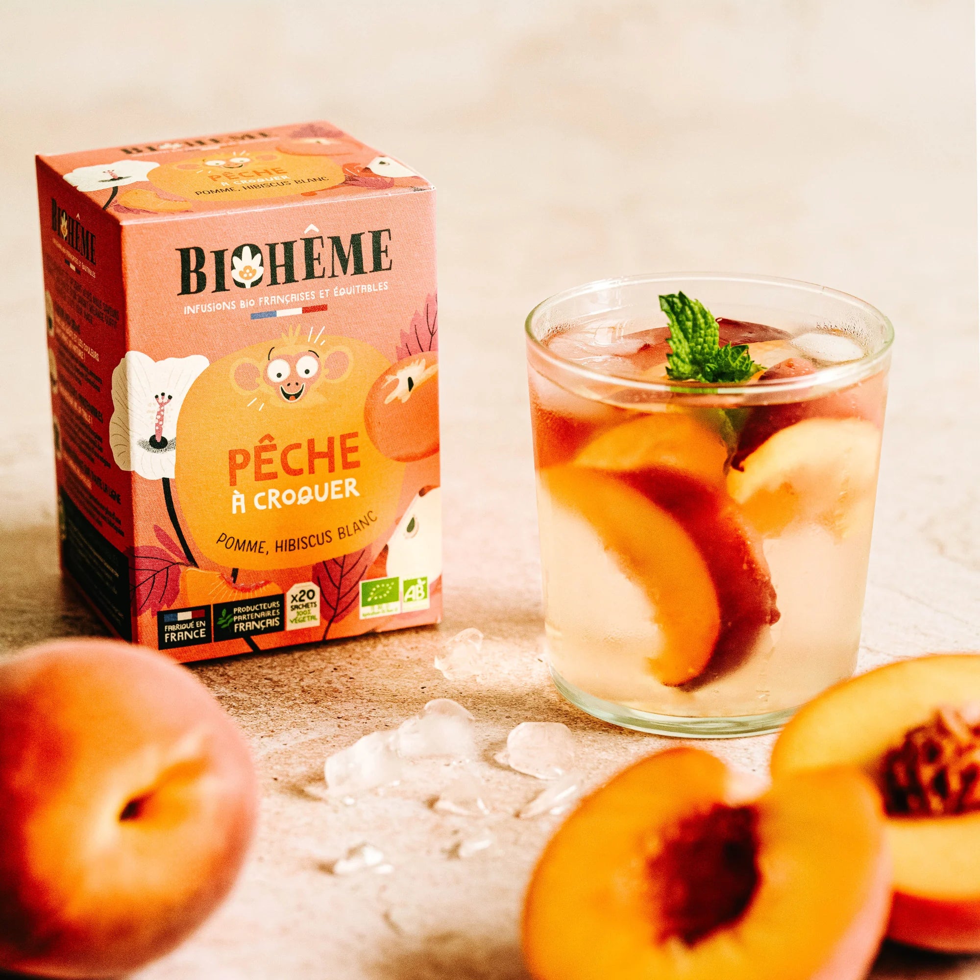 Tisana bustine Pêche à Croquer bio