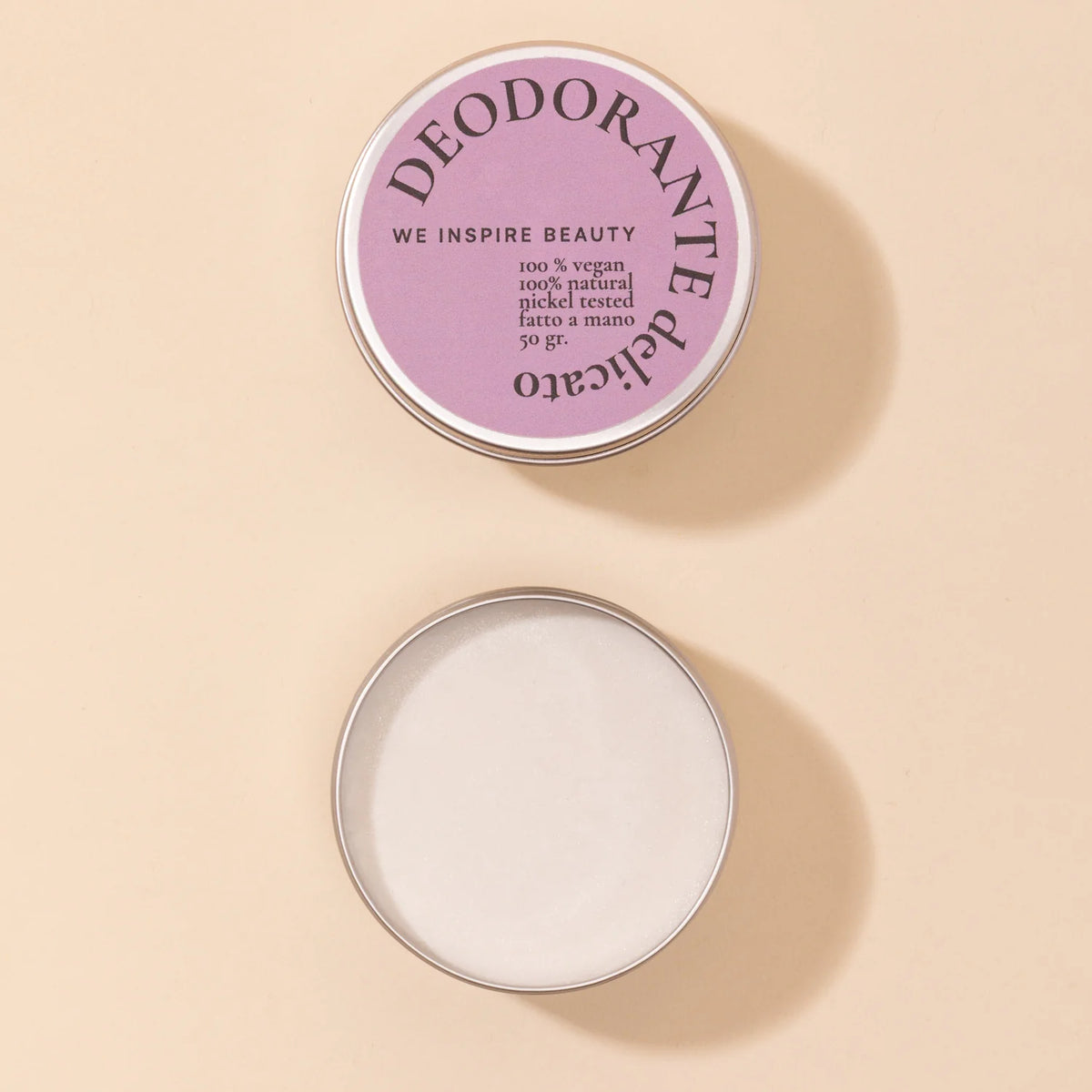 Deodorante naturale in jar di alluminio Delicato