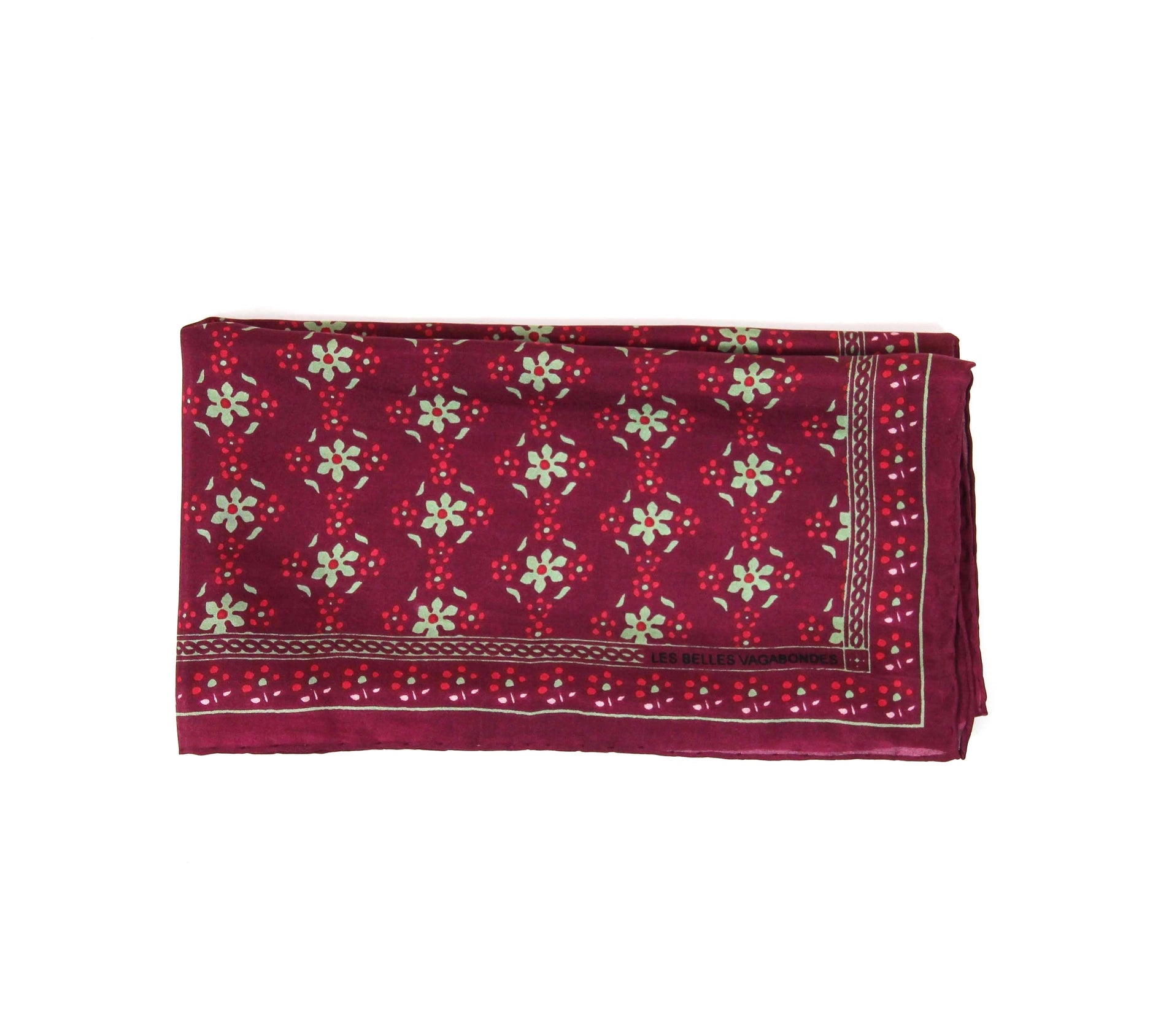 Foulard Mini Natasha bordeaux
