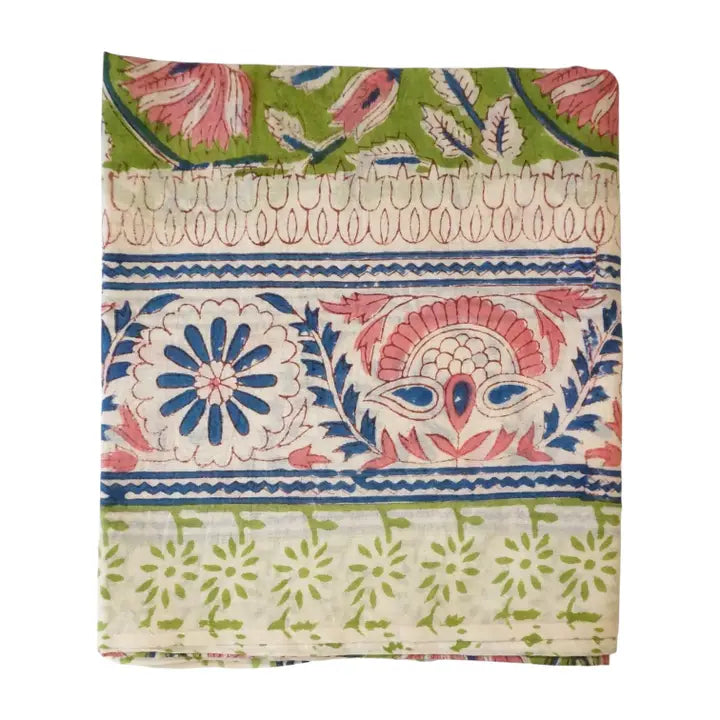 Pareo verde e rosa