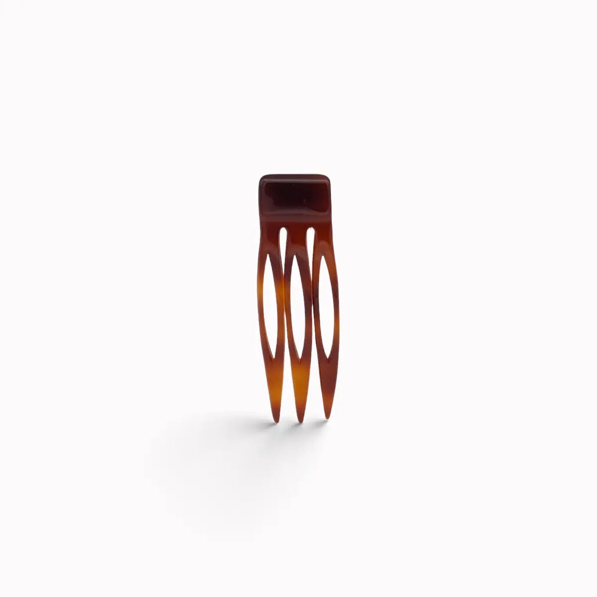 Pettine per capelli color visone a 3 denti