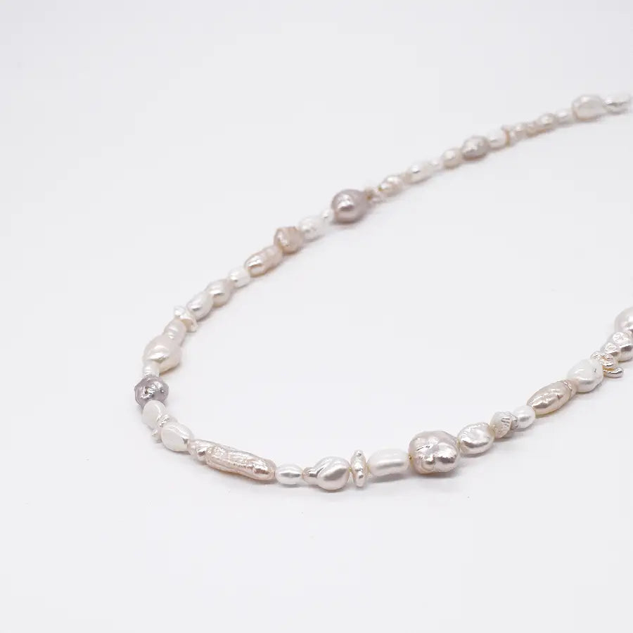Collana Cara Argento e perle miste