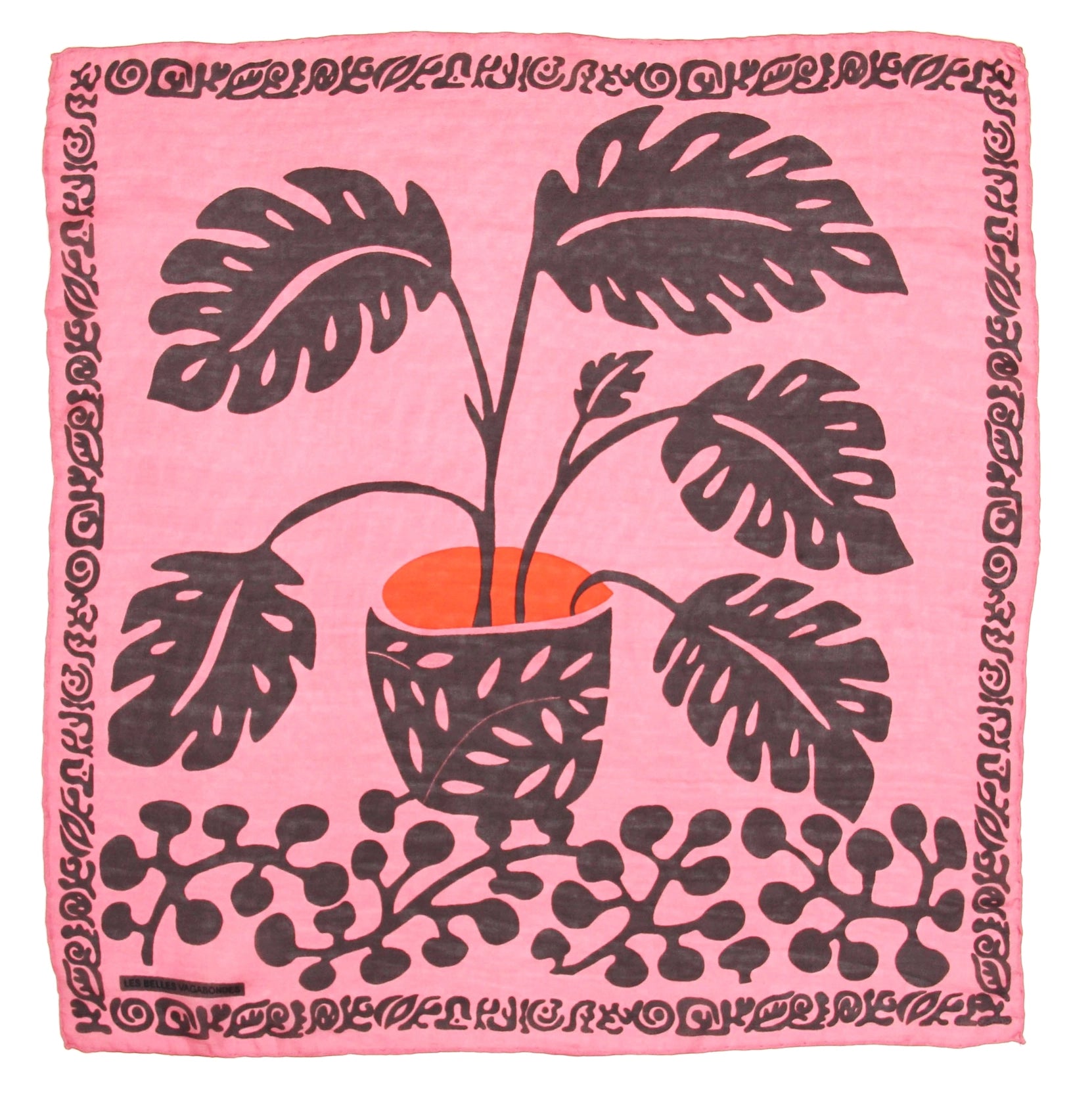 Foulard Mini Arum Marrone rosa