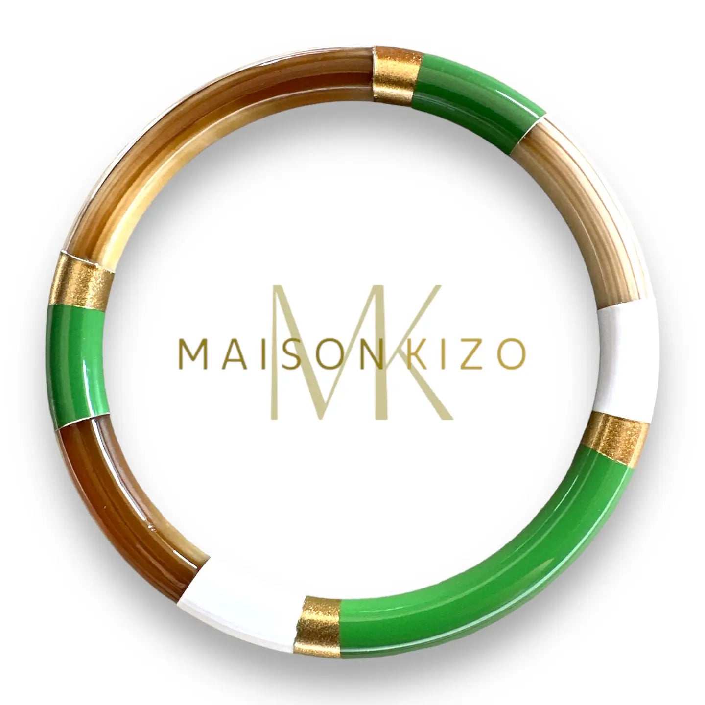 Bangle Multi Verde Brillante XL