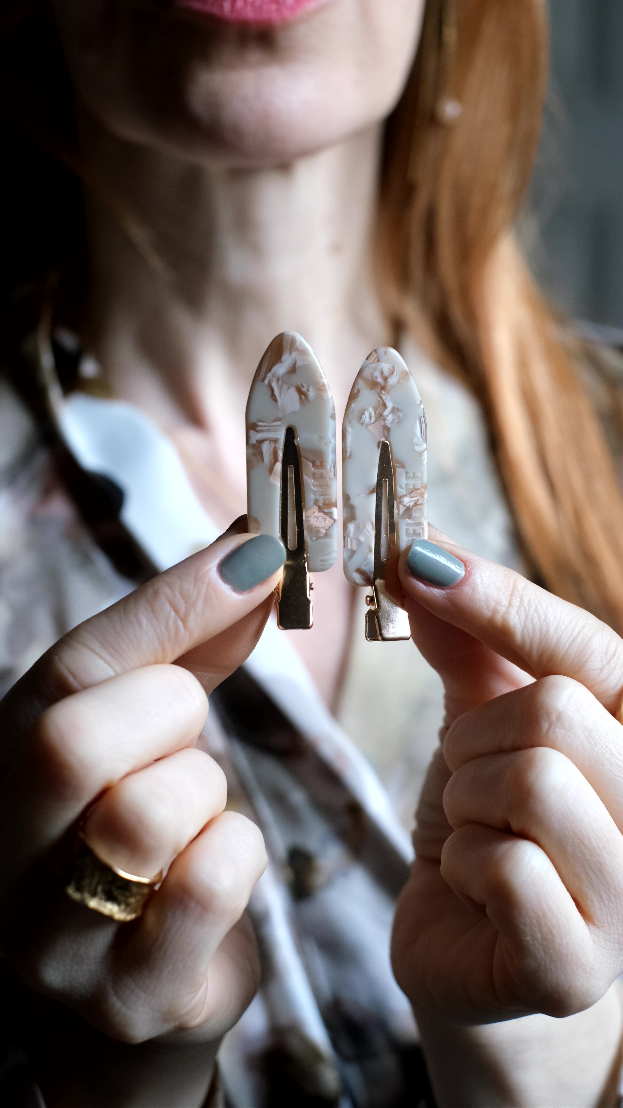 Barrettes Peignée Marmo