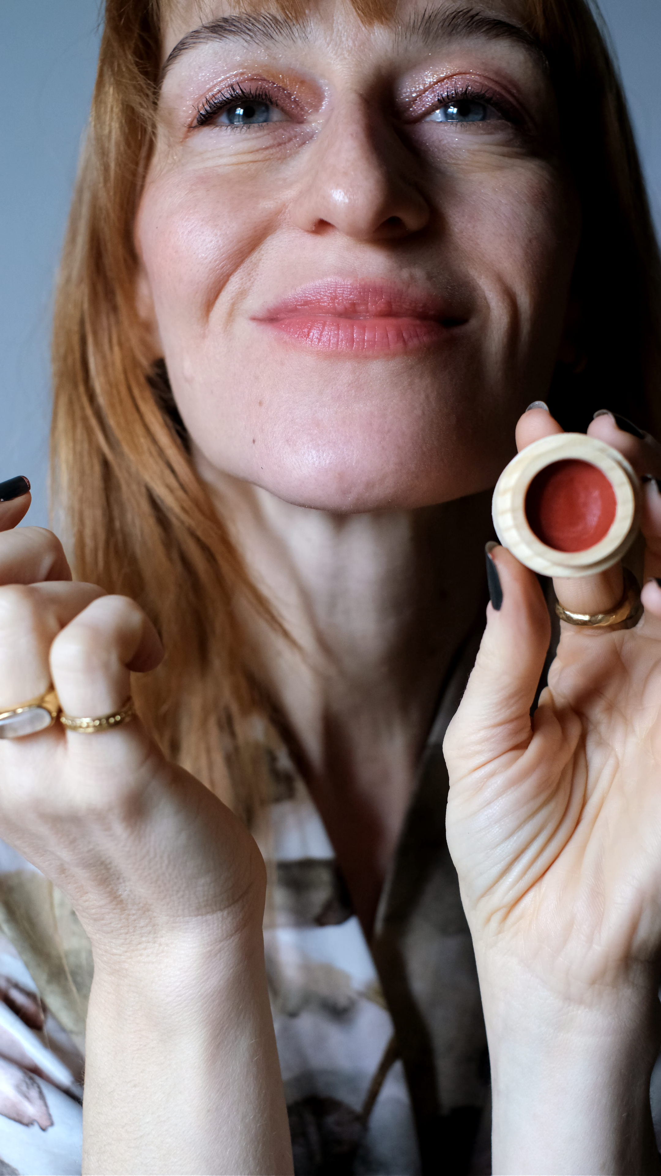 Red pine-geranium lip balm