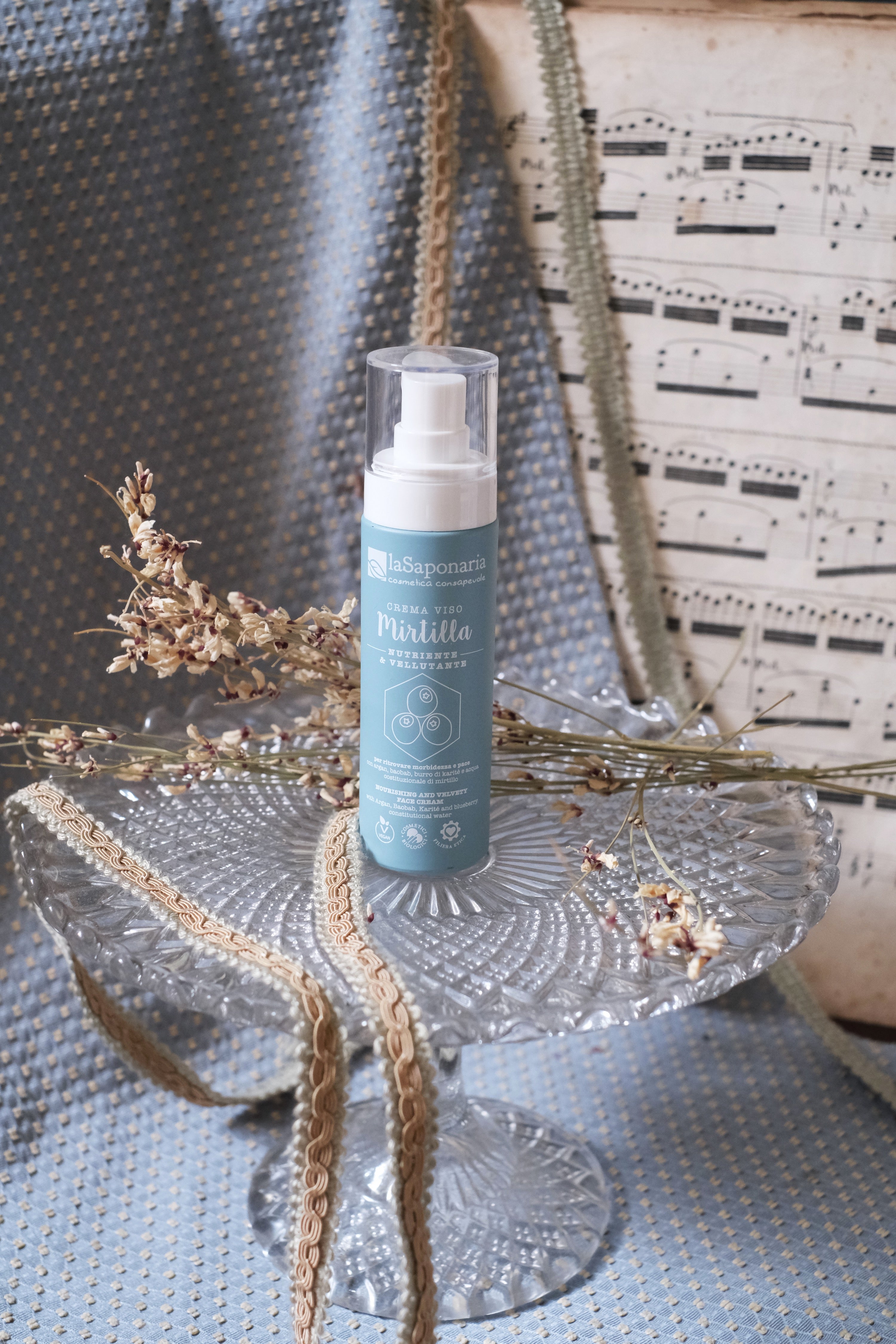 Crema viso nutriente Mirtilla