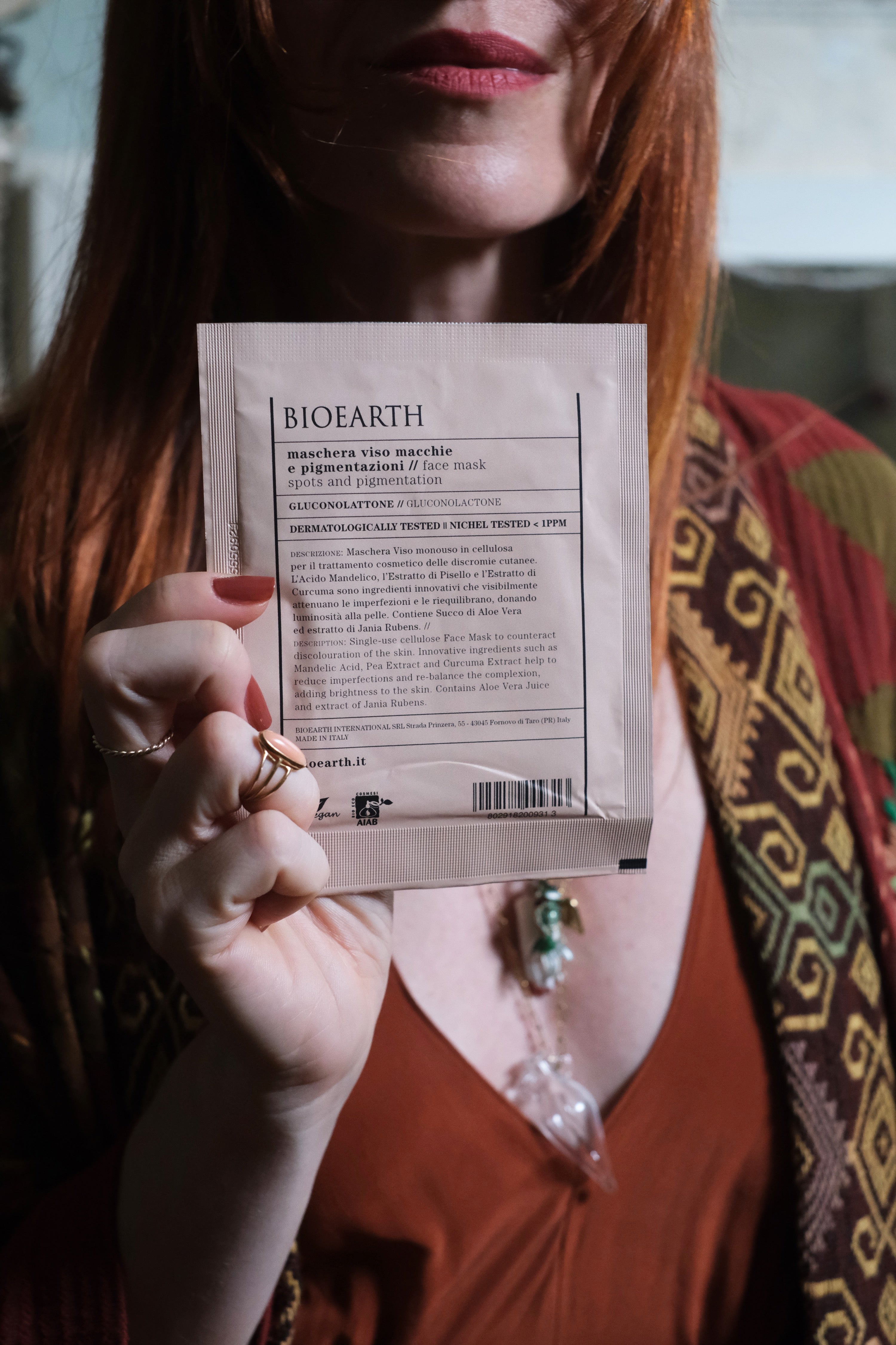 Maschera Viso Macchie E Pigmentazioni - Busta Monouso