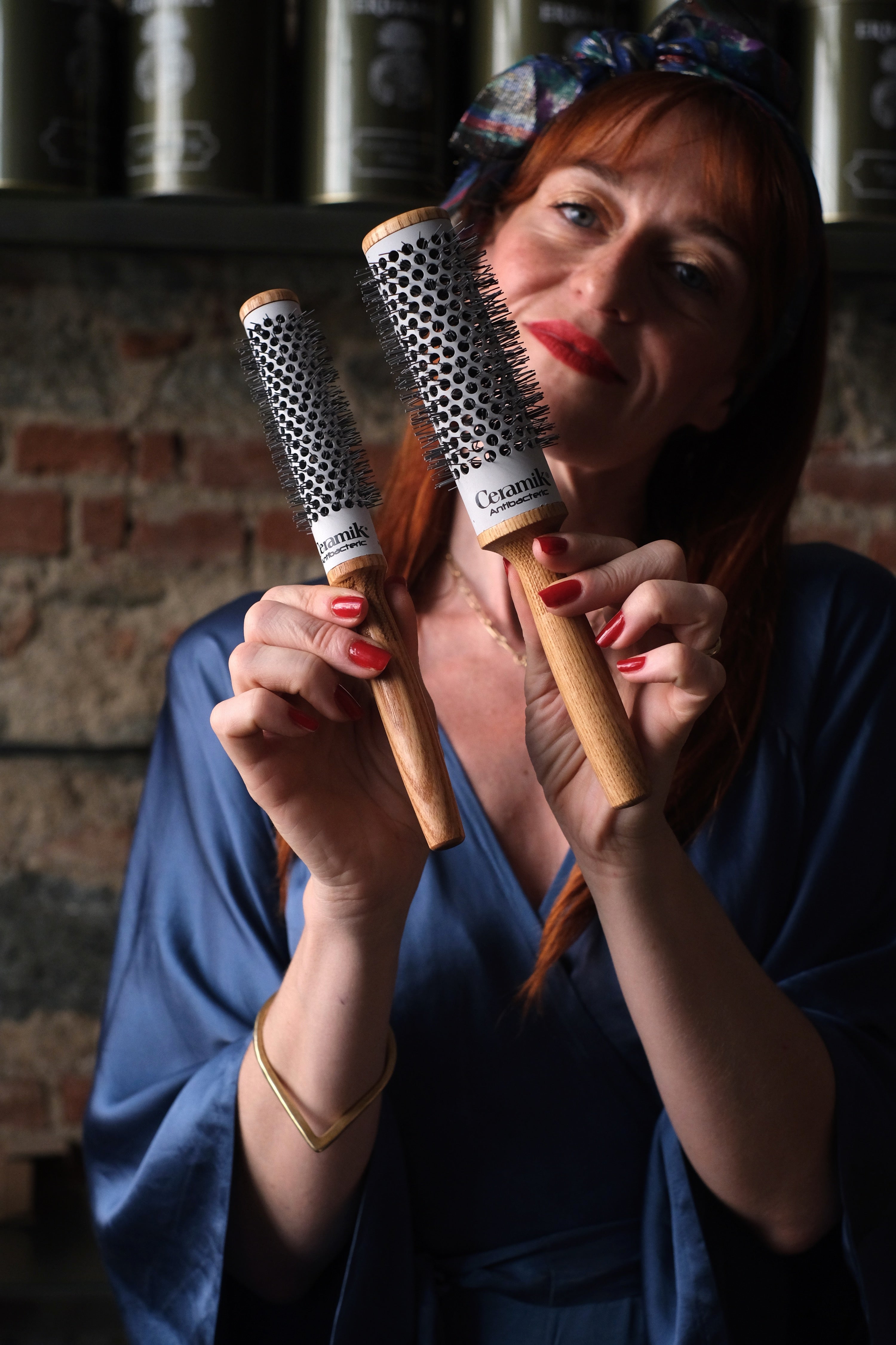 Spazzola professionale in ceramica diametro 24mm