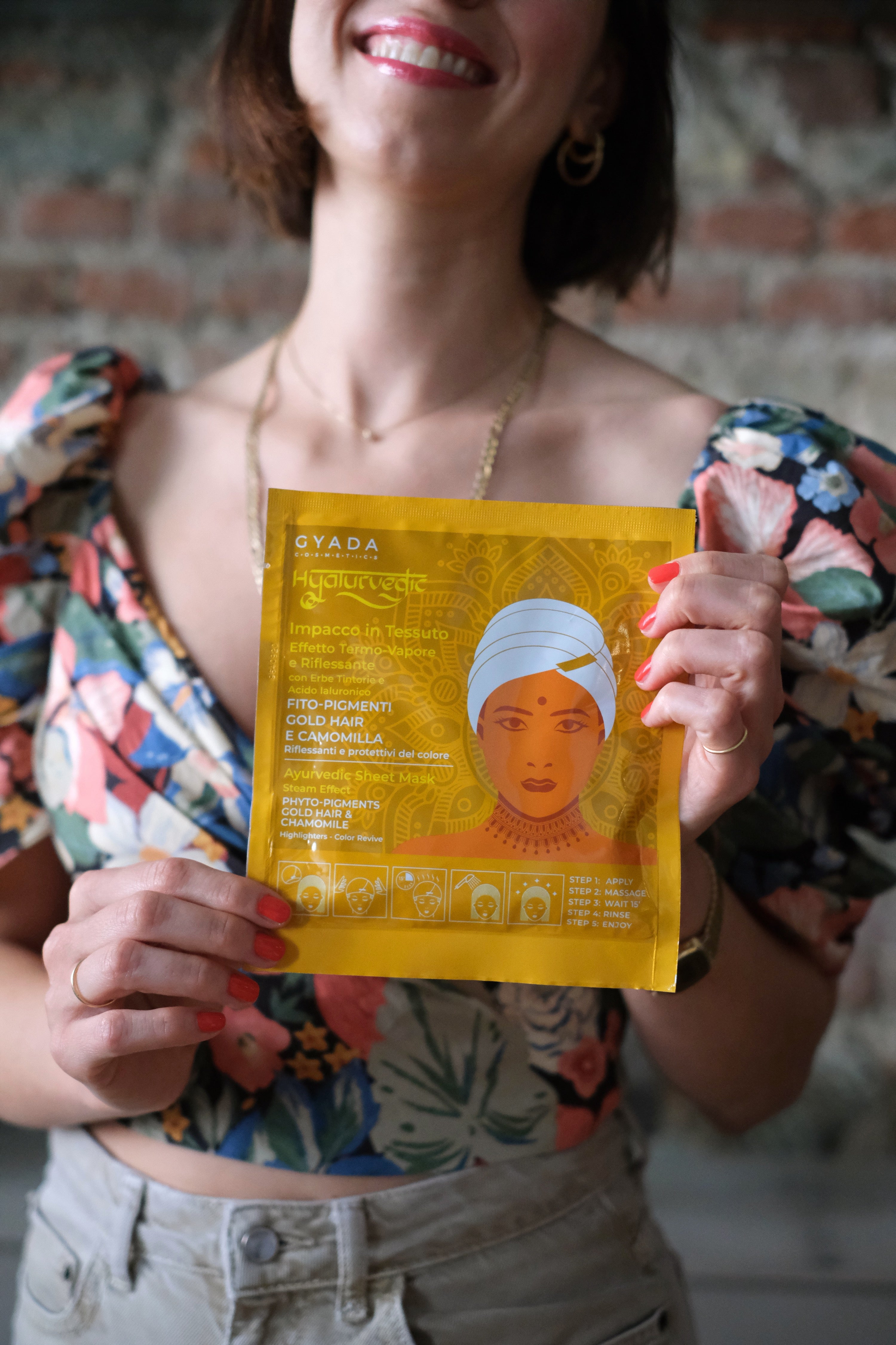 Hyalurvedic Impacco Cuffia termovapore Riflessante GOLD HAIR