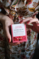 Nature Infusion Maschera gel Rosa e Ibisco